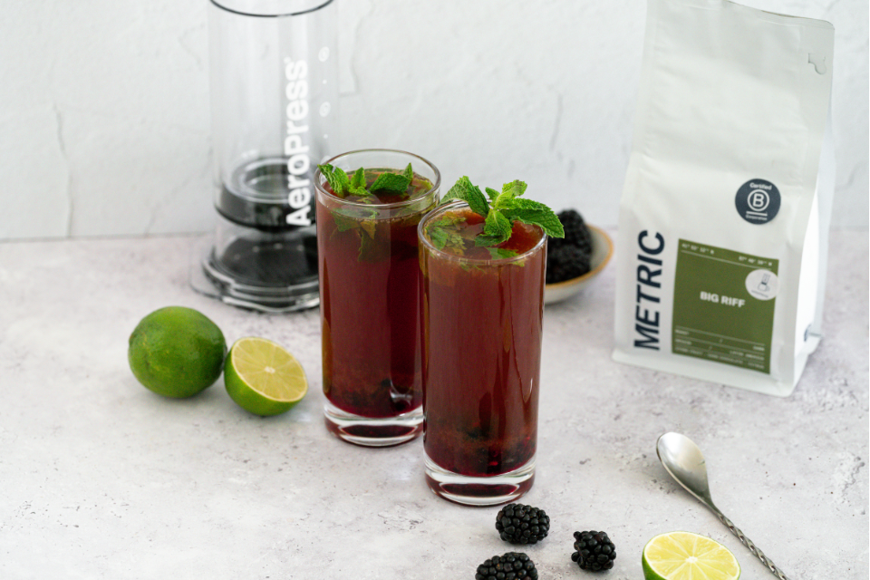 AeroPress Blackberry Cocktail