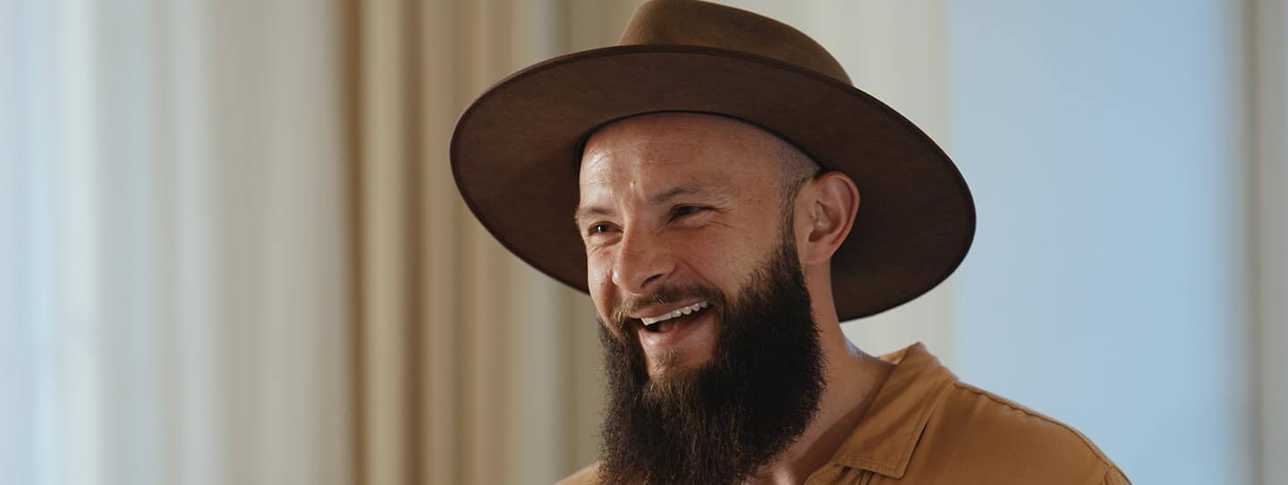 Carlos Escobar by a window