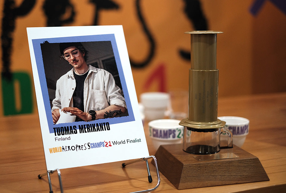 2021 World AeroPress Champion Tuomas Merikanto