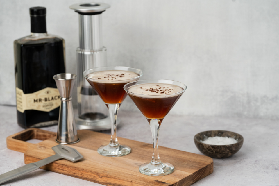 Salted caramel espresso martini Hugos recipe