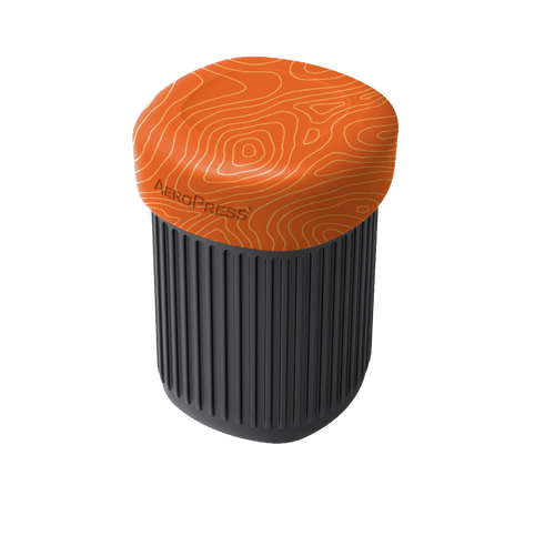 Orange lid on cup