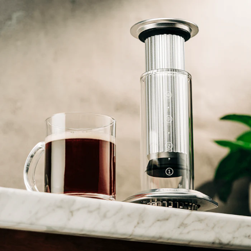 AeroPress Premium glass and metal coffee press is launched