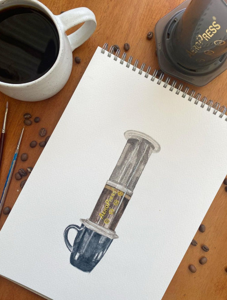 AeroPress Drawing