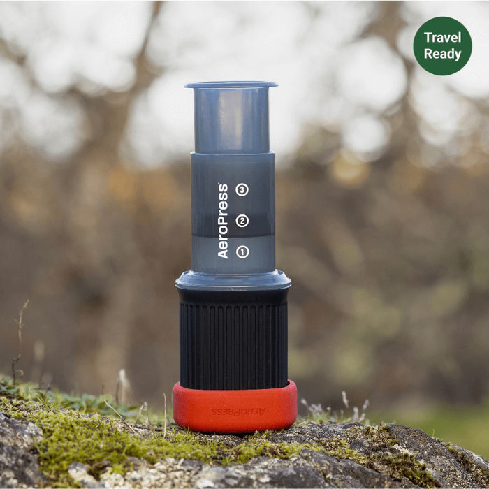 AeroPress Go Travel Coffee Maker & Stainless Steel Filter Bundle