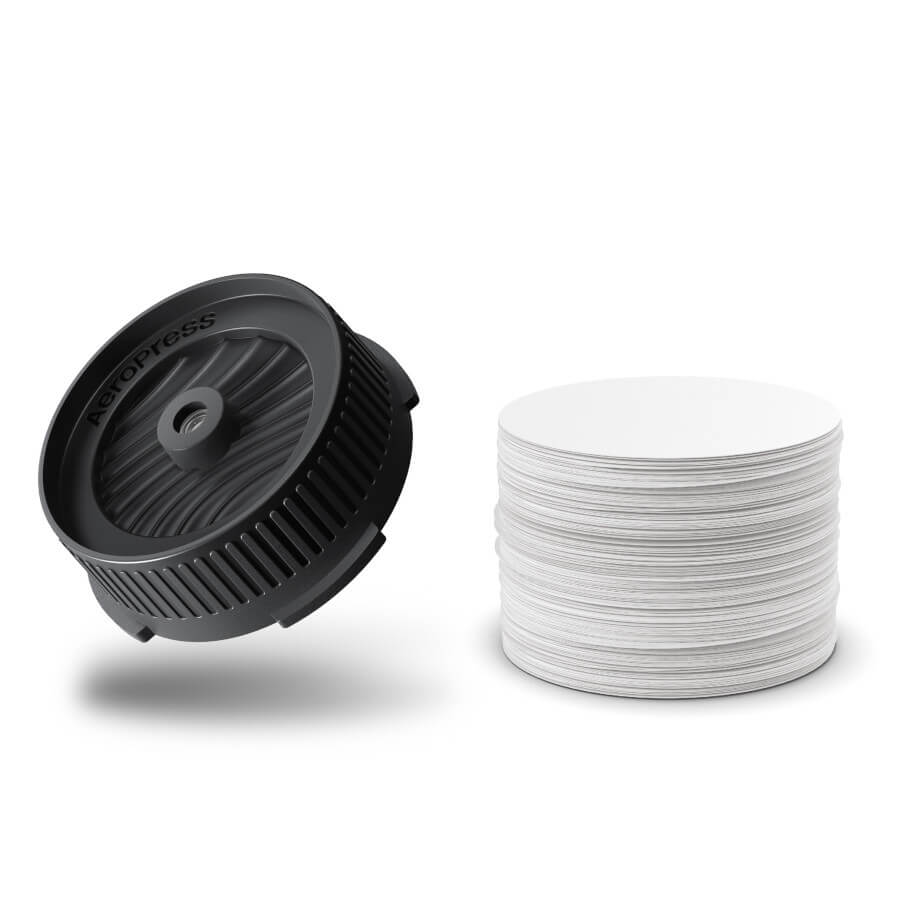 AeroPress Flow Control Filter Cap and Paper Micro-Filters Bundle