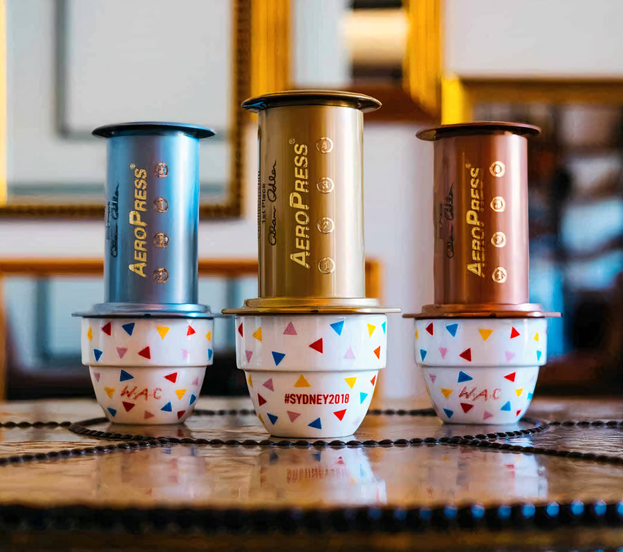 World AeroPress Championship trophies