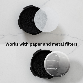 AeroPress Original Coffee Maker & Flow Control Filter Cap Bundle