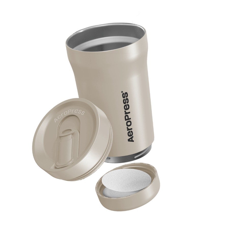 AeroPress Cream Travel Coffee Tumbler #color_cream