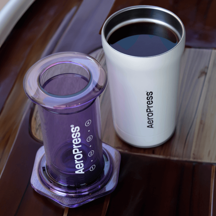 AeroPress Cream Travel Coffee Tumbler #color_cream
