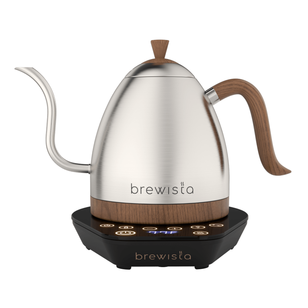 Chrome kettle side view