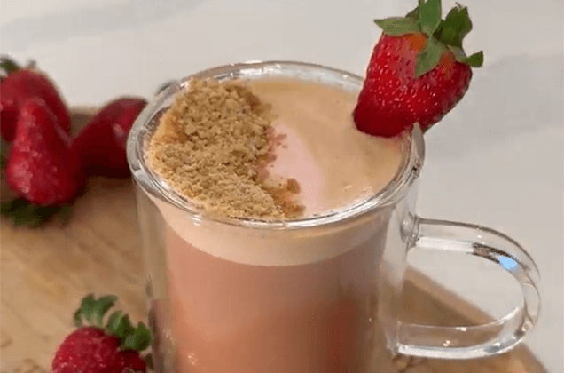 Strawberry Shortcake Latte
