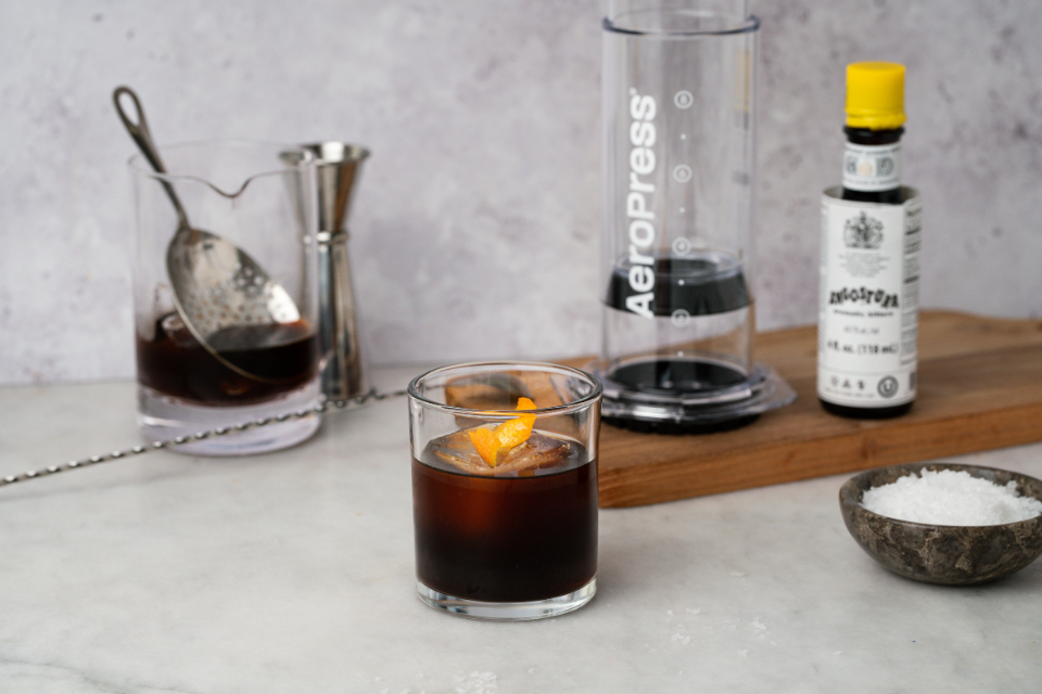 AeroPress Clear XL Maple Sea Salt Old Fashioned