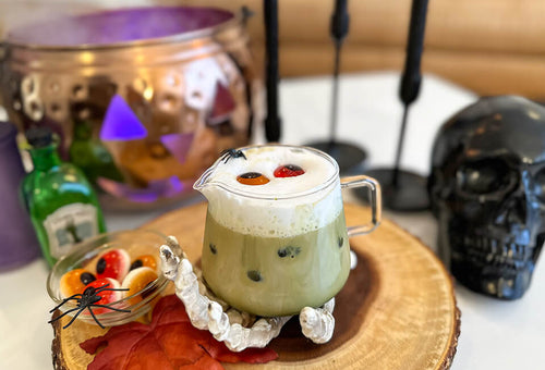 Iced Boo-Berry Matcha Latte Recipe