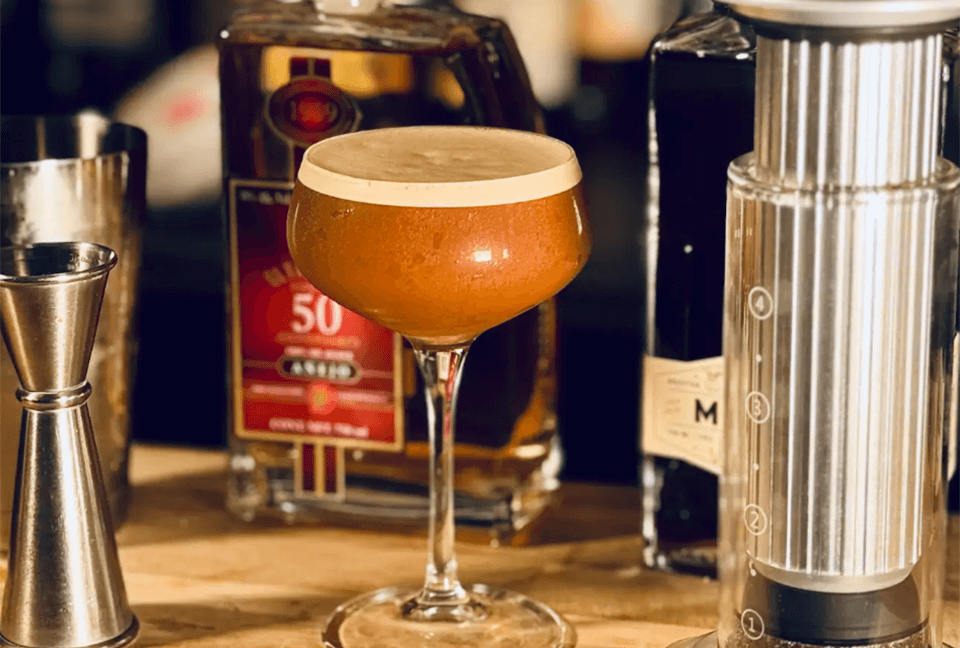 Salted caramel espresso martini Hugos recipe