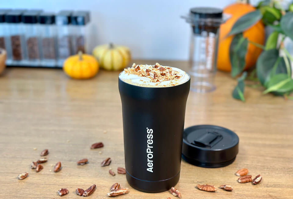 Maple Pecan AeroPress Latte