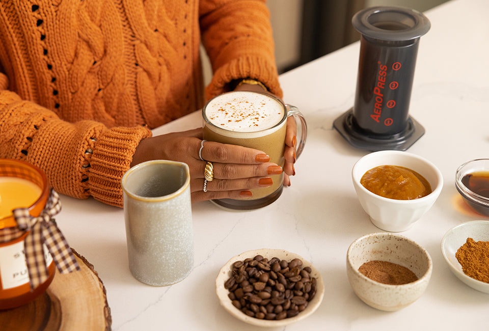 How to Make a Pumpkin Spice Latte with an AeroPress Coffee Maker