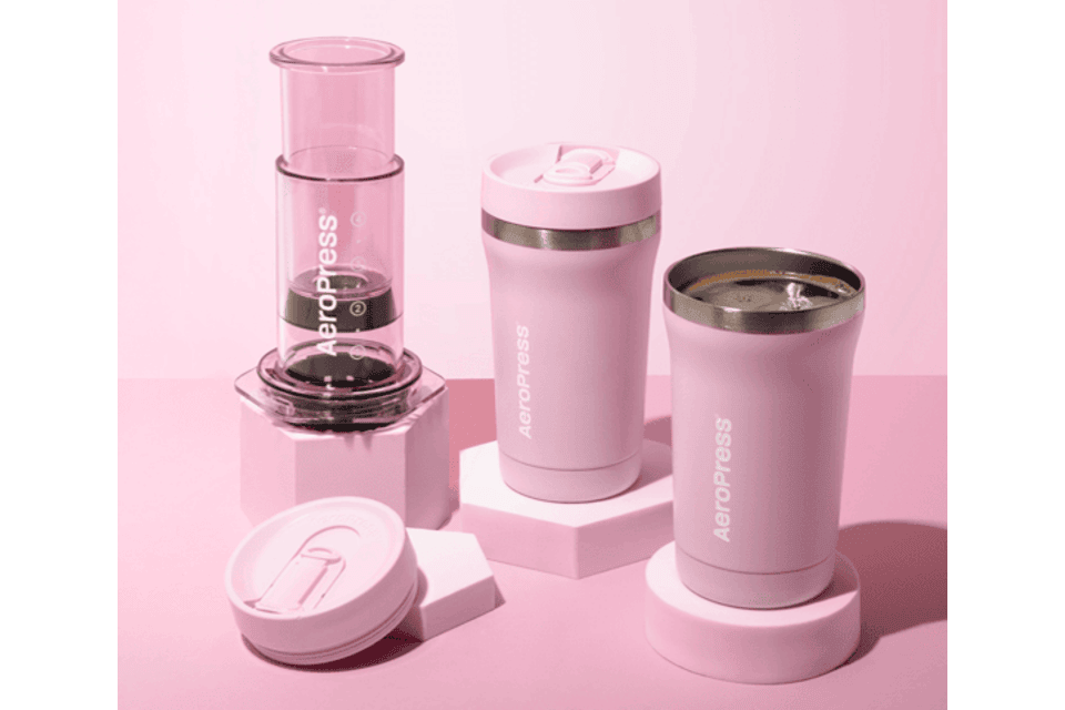 AeroPress Go Plus Pink