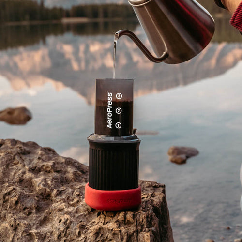 AeroPress Go Travel Coffee Maker & Stainless Steel Filter Bundle