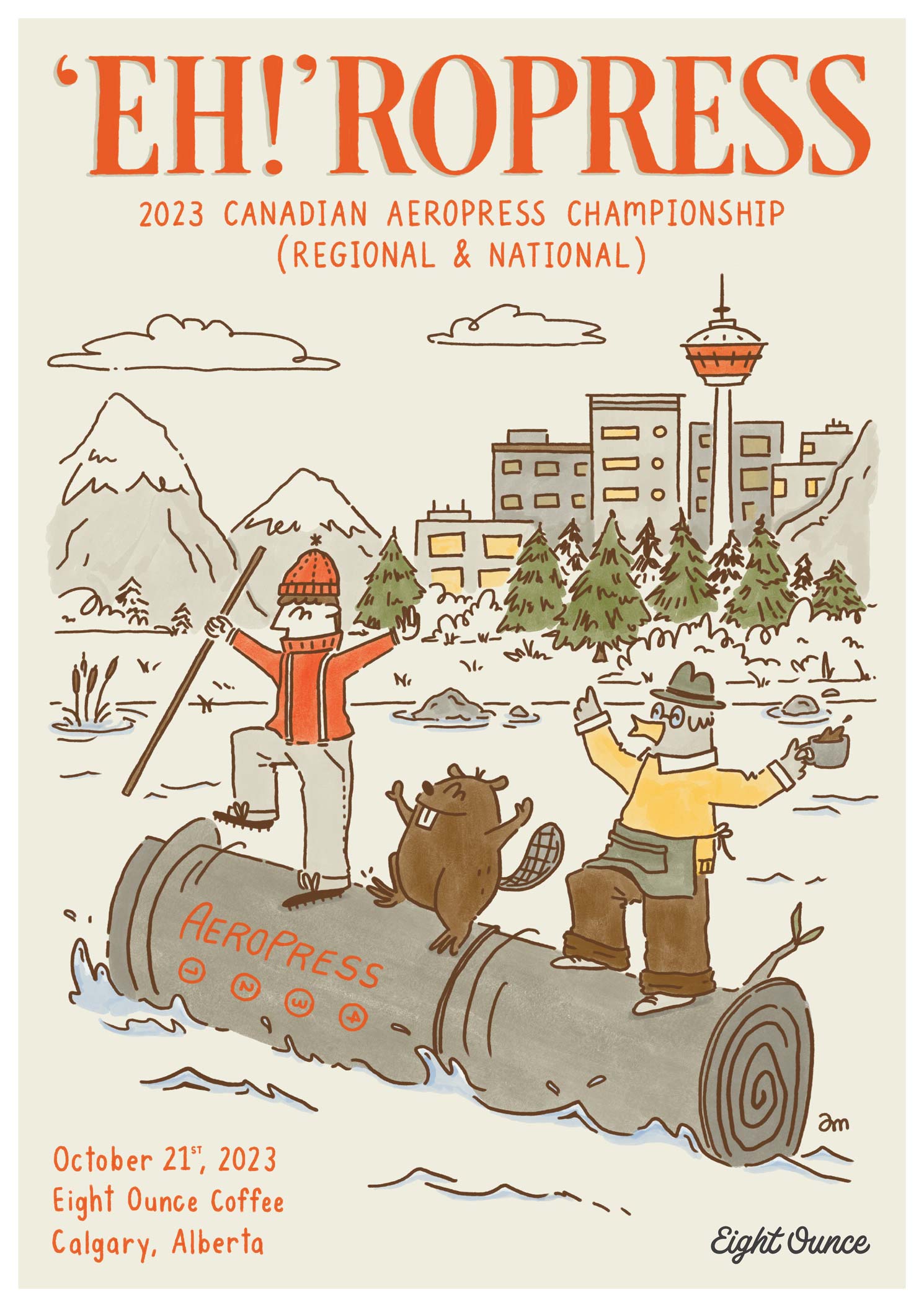 Canadian AeroPress Championship 2023 poster