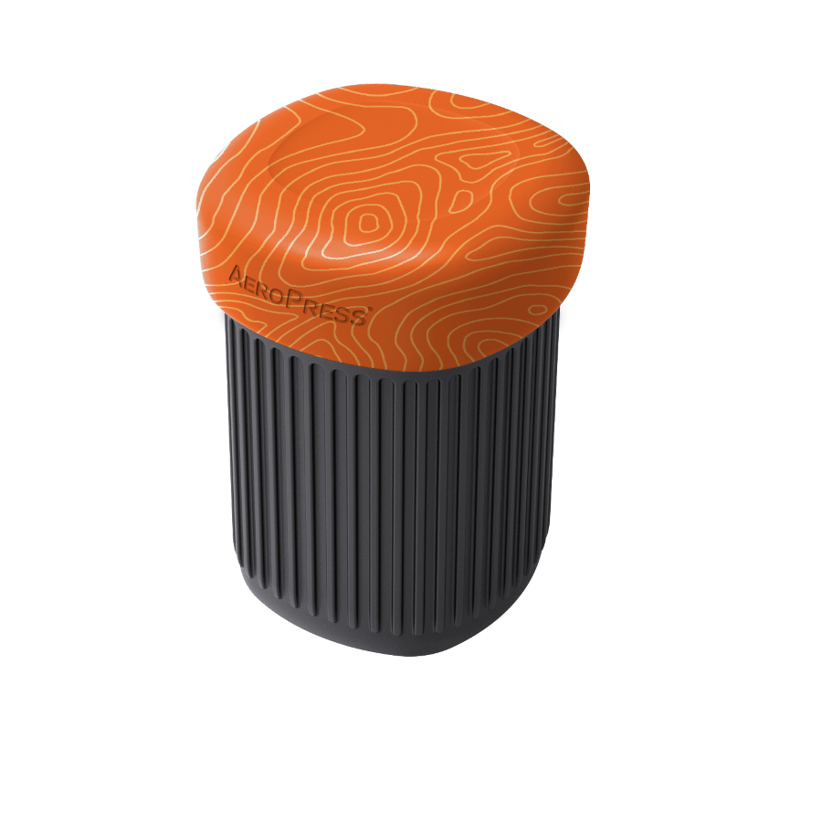 Orange lid on cup
