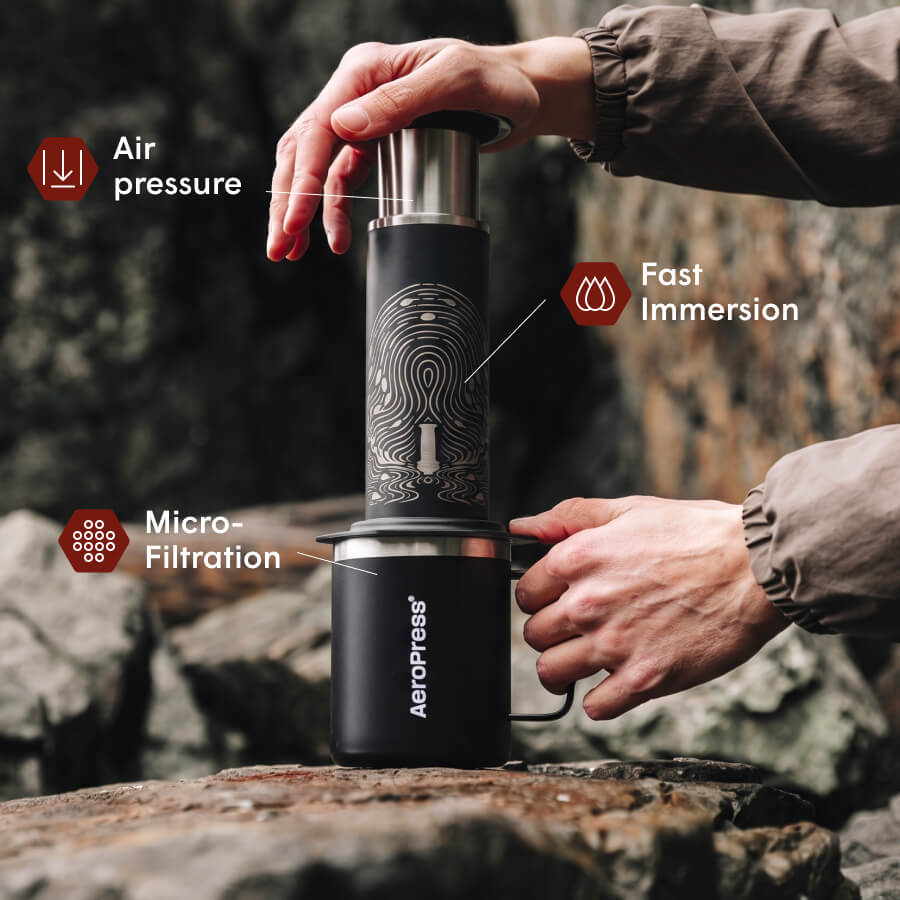 AeroPress Steel LE Plunge Shot #color_limited edition