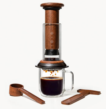 AeroPress Coffee Maker - Premium Walnut