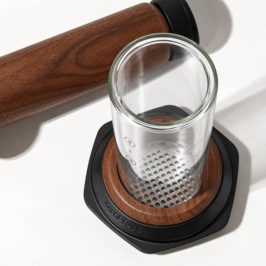 AeroPress Coffee Maker - Premium Walnut