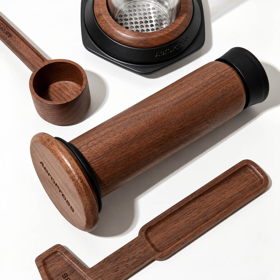 AeroPress Coffee Maker - Premium Walnut