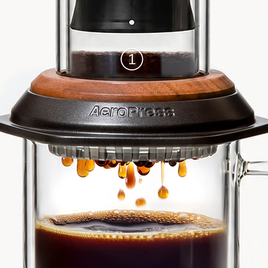 AeroPress Coffee Maker - Premium Walnut