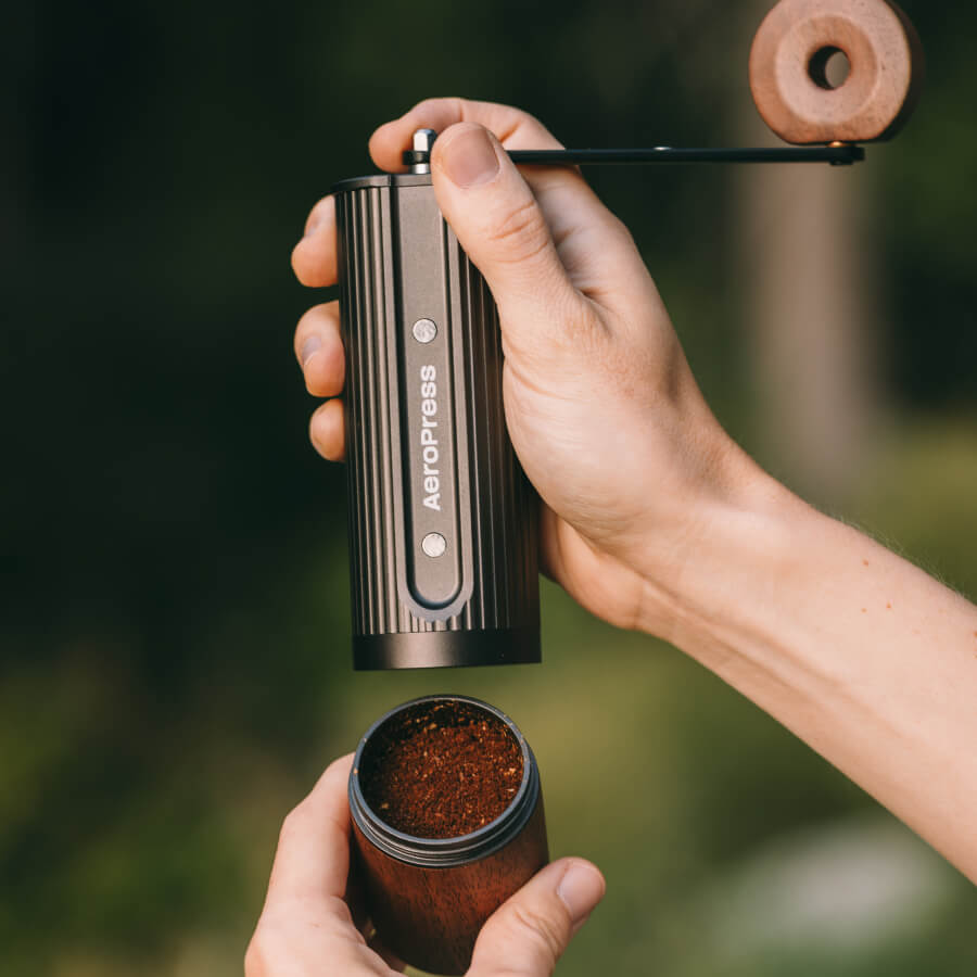 AeroPress Manual Coffee Grinder - Walnut
