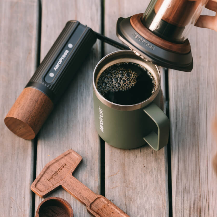 AeroPress Manual Coffee Grinder - Walnut