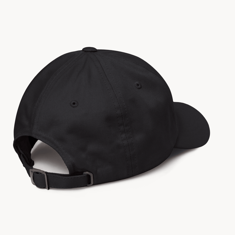 Black baseball cap on a white background #color_black