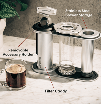 AeroPress Organizer Stand - Stainless Steel