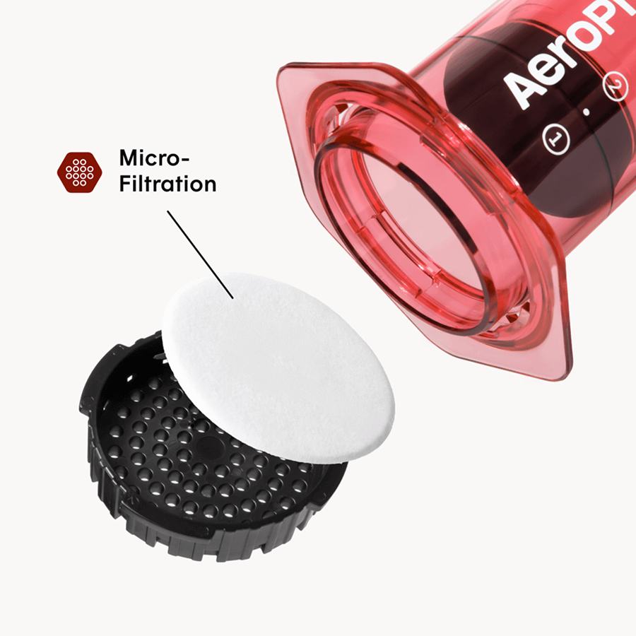 Clear Red AeroPress Coffee Press   #color_red