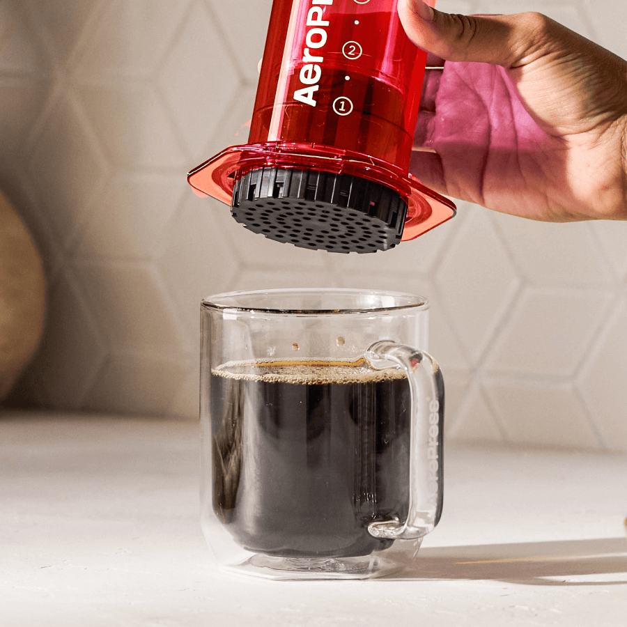Clear Red AeroPress Coffee Press   #color_red