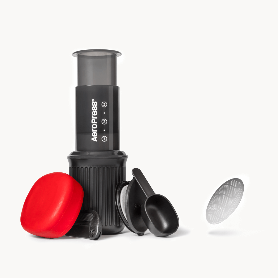 AeroPress Go Travel Coffee Maker & Stainless Steel Filter Bundle