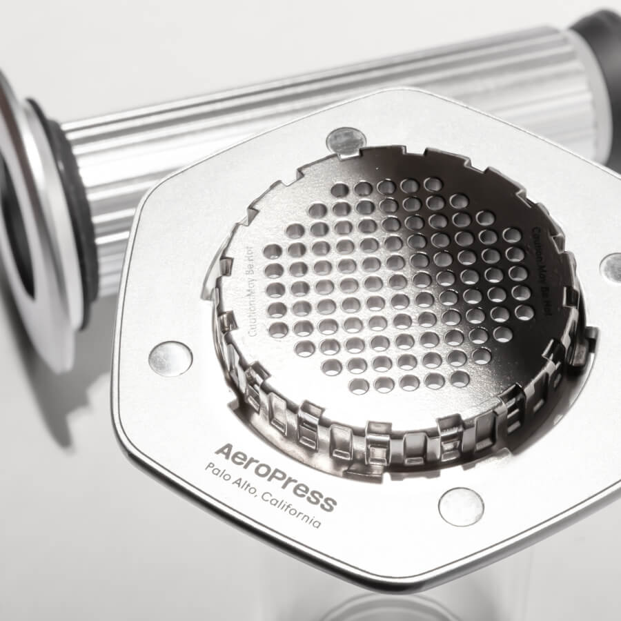 AeroPress Coffee Maker - Premium close up on filter cap