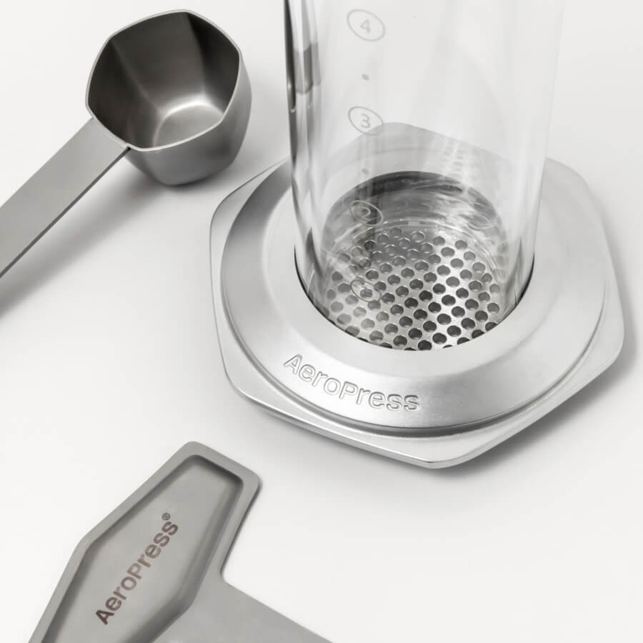 AeroPress Coffee Maker - Premium close up of chamber