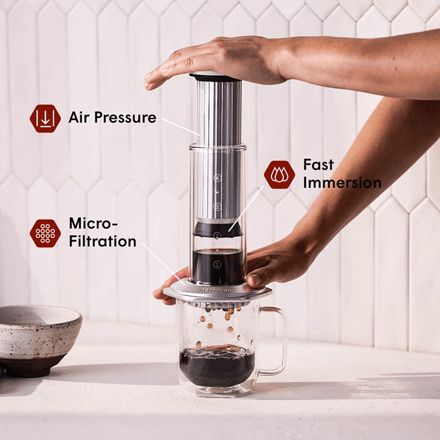 Aeropress Press Pot Grind AeroPress Premium Coffee Maker Glass And