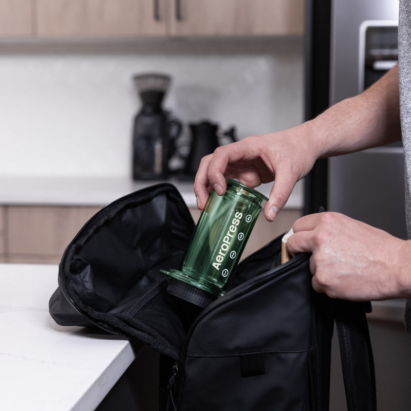 AeroPress Clear Coffee Maker & Flow Control Filter Cap Bundle