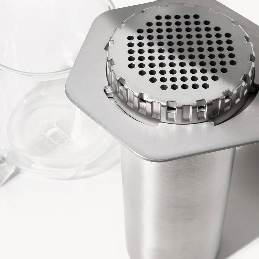 AeroPress Steel on a white background #color_silver