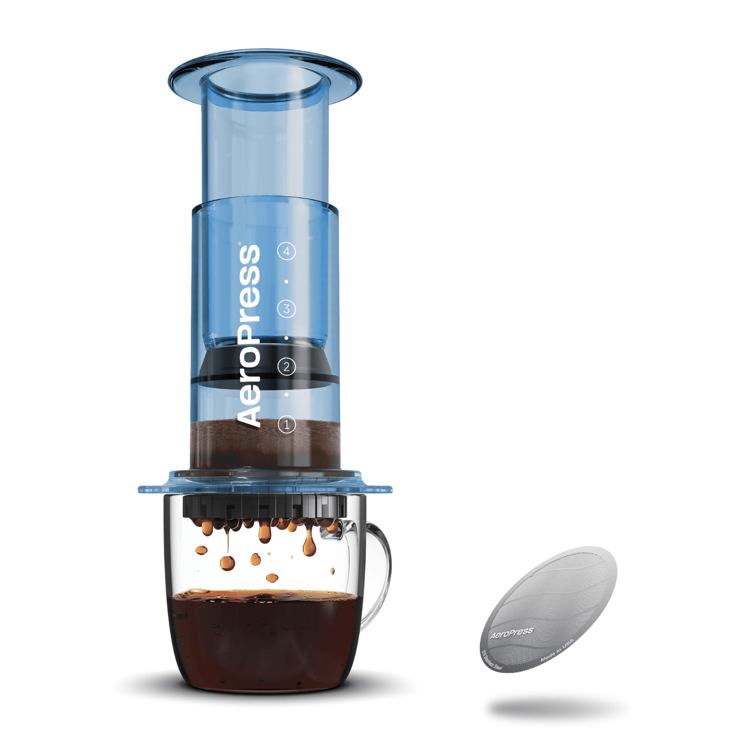 AeroPress Clear Coffee Maker | Single Cup Coffee Maker