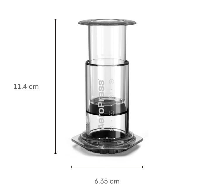 AeroPress making coffee