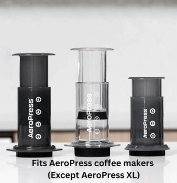 AeroPress Flow Control Filter Cap, Stainless Steel Filter, and Paper Micro-Filters Bundle