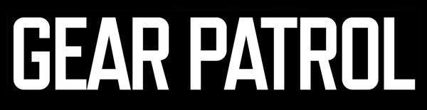 Gear Patrol logo on a black background