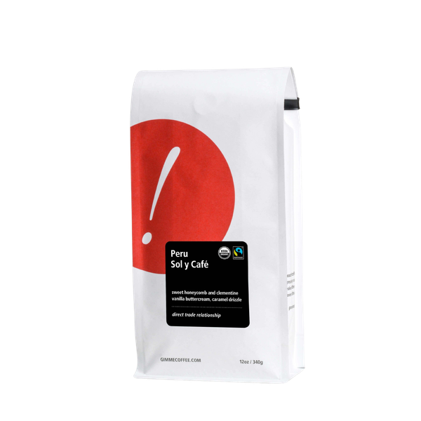 Peru Sol Y Cafe Fairtrade Organic 12 oz