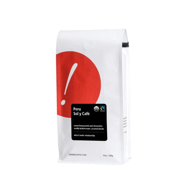 Peru Sol Y Cafe Fairtrade Organic 12 oz