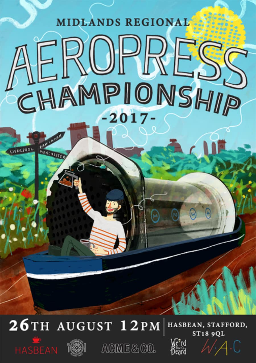 2017 Midlands Regional AeroPress Championship poster