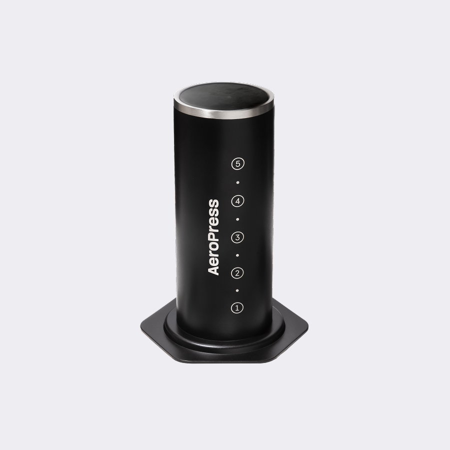 AeroPress Steel chamber on a white background #color_black
