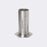 AeroPress Steel chamber on a white background #color_silver